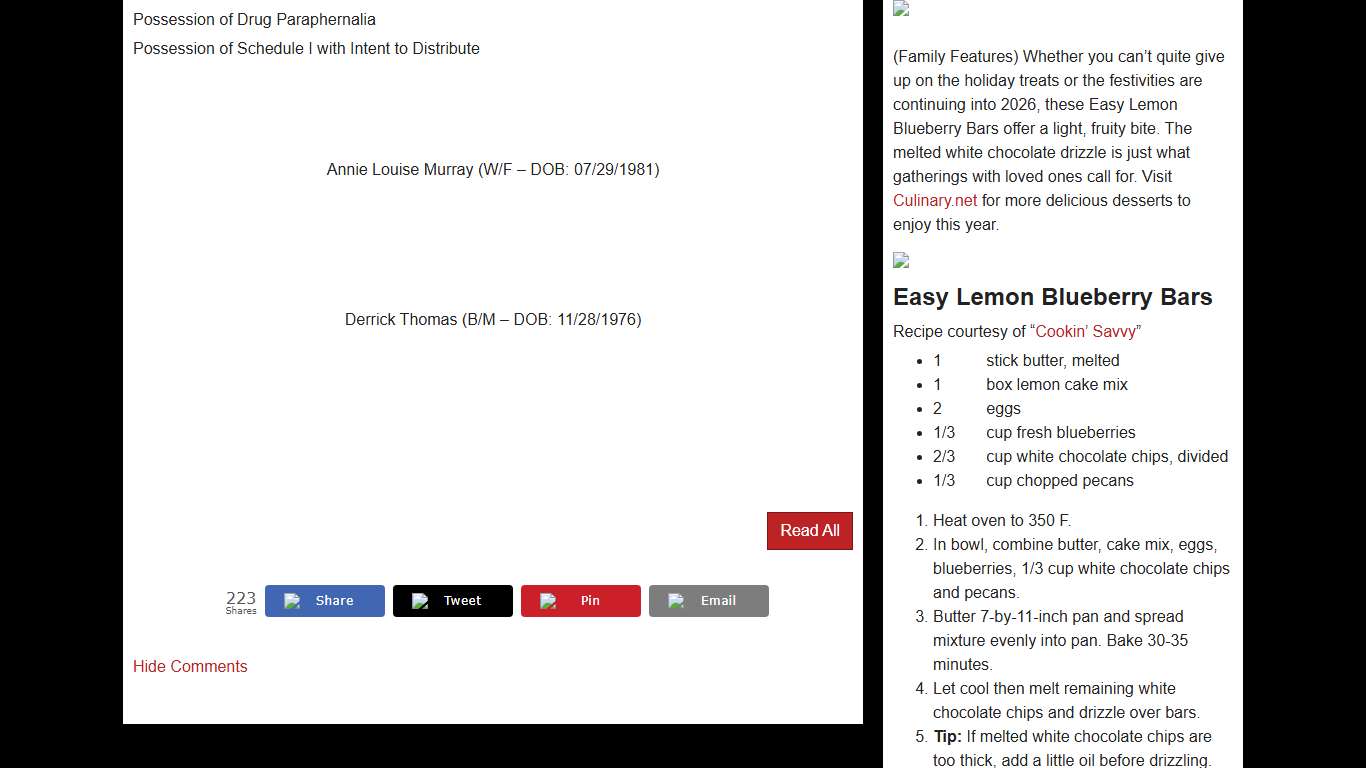 DeSoto Parish Sheriff's Office Press Release - Multiple Narcotics Arrests
